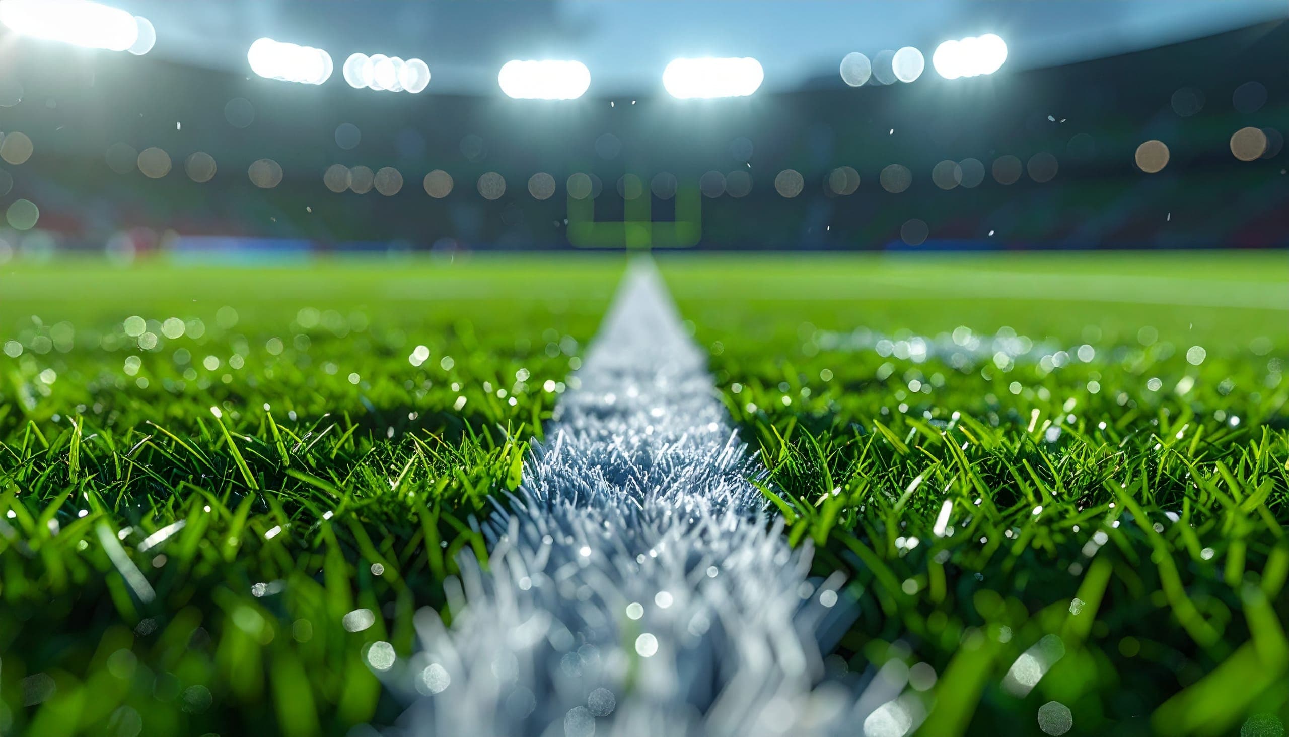 Campo desportivo com relva sintética